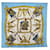 Hermès HERMES CARRE 90 GRAND UNIFORME Scarf Silk Light Blue Auth cl819  ref.1116610