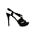 Miu Miu Strappy Slingback Heel Sandals Black Suede  ref.1116659