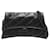 Balenciaga Bolsa pequena com aba em couro ampulheta preta Preto  ref.1116928