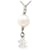 Timeless Chanel Coco Short Necklace CC Faux Pearl & Strass Silvery Metal  ref.1116956