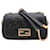 Fendi Baguette Midi Nappa Leather Black Chain Bag  ref.1116963