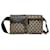 Gucci Brown GG Canvas Double Pocket Belt Bag Beige Cloth Cloth  ref.1117222