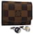 LOUIS VUITTON Damier Ebene Cuff Case Algemas M64600 Autenticação de LV 58692  ref.1118040