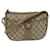 GUCCI GG Canvas Web Sherry Line Shoulder Bag PVC Leather Beige Green Auth 58277 Red  ref.1118133