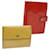 LOUIS VUITTON Vernis Coin Purse Day Planner Couverture 2Set Rouge Beige LV Auth am5124 Cuir vernis  ref.1118152
