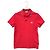 Polo Moncler Rossa in Cotone M Rosso