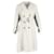 Alexander McQueen Belted Trench Coat in White Wool  ref.1118496