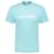 Courreges Klassisches Shell-T-Shirt – Courrèges – Blau/Weiße Baumwolle Leinwand  ref.1118788