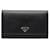 Prada Saffiano Flap Continental Wallet  1M0608 Black Leather Pony-style calfskin  ref.1118883