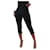 Anine Bing Slim-fit preto 3/4-calças compridas - tamanho UE 34 Elastano Poliamida Raio  ref.1119048