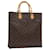 LOUIS VUITTON Monogram Sac Plat Hand Bag M51140 LV Auth 57680 Cloth  ref.1119155