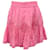 Autre Marque Love Shack Fancy Hot Pink Cherry Adia Minifalda Rosa Algodón  ref.1119301