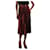 Vince Burgundy pleated satin skirt - size US 2 Dark red Acetate  ref.1119358