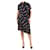 Junya Watanabe Vestido camisa midi assimétrico floral preto - tamanho Reino Unido 10  ref.1119373