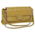 CHANEL Matelasse Chain Shoulder Bag Patent leather Yellow CC Auth 58350a  ref.1119578