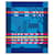 Hermès Avalon Jump'H Decke Weiß Blau Orange Gelb Fuschia Kaschmir Wolle