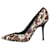 Burberry Sapatos castanhos com estampa de leopardo - tamanho UE 37 Marrom Couro  ref.1119765