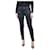 Chanel Blaue, gemusterte Slim-Fit-Jeans – Größe UK 10 Baumwolle  ref.1119771
