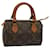 Louis Vuitton Mini Speedy Brown Cloth  ref.1120105