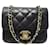 CHANEL TIMELESS HANDBAG BLACK QUILTED MICRO LEATHER HAND BAG POUCH  ref.1120220
