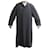 Hermès VINTAGE HERMES LONG COAT 50 Item 54 L FR IN ANTHRACITE WOOL COAT Dark grey  ref.1120281