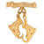 Other jewelry Hermès VINTAGE BROOCH LES FETES EN HERMES PLAQUE GOLD ICE SKATE GOLD PLATED BROOCH Golden Gold-plated  ref.1120285