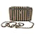 Sac Chanel Vanity Chain Raphia Jute Thread Noir Beige Cuir Toile Multicolore  ref.1120512