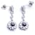 Autre Marque Long earrings with Diamonds White Navy blue White gold  ref.1120681