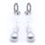 Autre Marque Lange Ohrringe aus Weißgold und Perlen  ref.1120691
