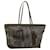 FENDI Zucca Canvas New York Tote Bag PVC Leather Brown Silver Auth 58639 Silvery  ref.1120939