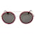 Gucci Red/Gold GG0061s Sunglasses Golden  ref.1121156