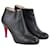 Christian Louboutin Black Belle Ankle Boots Leather  ref.1121159