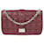 Burgundy Lamskin Leather Miss Dior Cannage Bag Dark red  ref.1121166