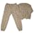 Hermès Felpa con motivi Tralala color crema e pantaloni da jogging Crudo Cotone  ref.1121180