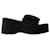 Scuba Wave Sandals - Courreges - Polyester - Black  ref.1121225
