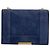 Mini borsa a tracolla Elie Saab in camoscio blu