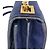 Mini borsa a tracolla Elie Saab in camoscio blu - vista 10