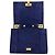 Mini borsa a tracolla Elie Saab in camoscio blu - vista 12