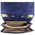 Mini borsa a tracolla Elie Saab in camoscio blu - vista 13