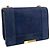 Mini borsa a tracolla Elie Saab in camoscio blu - vista 2
