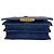 Mini borsa a tracolla Elie Saab in camoscio blu - vista 6