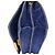 Mini borsa a tracolla Elie Saab in camoscio blu - vista 7