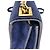 Mini borsa a tracolla Elie Saab in camoscio blu - vista 9