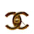 Chanel Broche com logotipo CC Turnlock Dourado Metal  ref.1121464