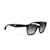 Prada schwarze barocke runde Sonnenbrille Kunststoff Harz  ref.1121534