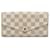 Louis Vuitton White Damier Azur Portefeuille Sarah Cloth  ref.1121558