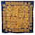 Bufanda de seda estampada Chanel Gold CC Dorado Paño  ref.1121562