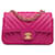 Chanel Pink Mini Chevron Classic Lambskin Flap Leather  ref.1121592