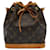 Noe Louis Vuitton Noé Marrone Tela  ref.1122083