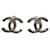 Timeless Chanel Logo CC Prata Metal  ref.1122122